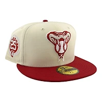 Arizona Diamondbacks Chrome and Red 25th Anni Patch Gray UV New Era 59FIFTY Fitted Hat