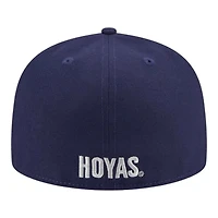 Georgetown Hoyas Navy Basic NCAA New Era 59FIFTY Fitted Hat