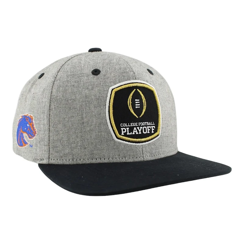 Boise State Broncos Gray and Black CFP Flat Bill Snapback Hat