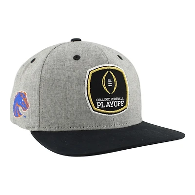 Boise State Broncos Gray and Black CFP Flat Bill Snapback Hat