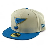 St. Louis Blues Light Blue Gray UV NHL New Era 59FIFTY Fitted Hat