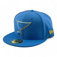 St. Louis Blues Light Blue Gray UV NHL New Era 59FIFTY Fitted Hat