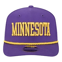 Minnesota Vikings Purple with Yellow Rope New Era 9SEVENTY Stretch Snap Hat