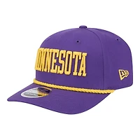 Minnesota Vikings Purple with Yellow Rope New Era 9SEVENTY Stretch Snap Hat