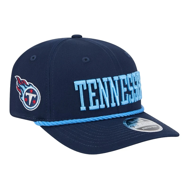 Tennessee Titans Navy with Light Blue Rope New Era 9SEVENTY Stretch Snap Hat
