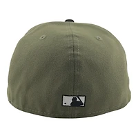Chicago White Sox Olive Green and Black "Olive Script" 95 Years Patch Gray UV New Era 59FIFTY Fitted Hat