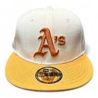 Oakland Athletics Chrome Two Tone 1989 World Series Patch Icy Blue UV New Era 59FIFTY Fitted Hat