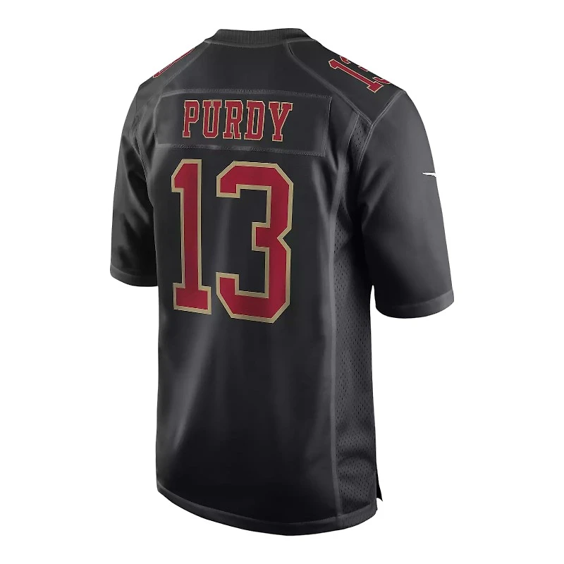 San Francisco 49ers Brock Purdy Carbon Black Nike Fashion Game Jersey
