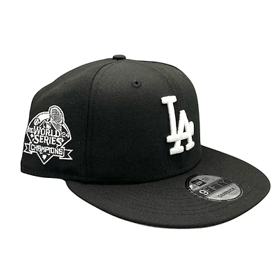 Los Angeles Dodgers Black and White 2024 World Series Champs Stitched Patch Grey UV New Era 9FIFTY Snapback Hat