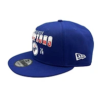 Los Angeles Dodgers Royal 2024 World Series Champs Front Logo Grey UV New Era 9FIFTY Snapback Hat