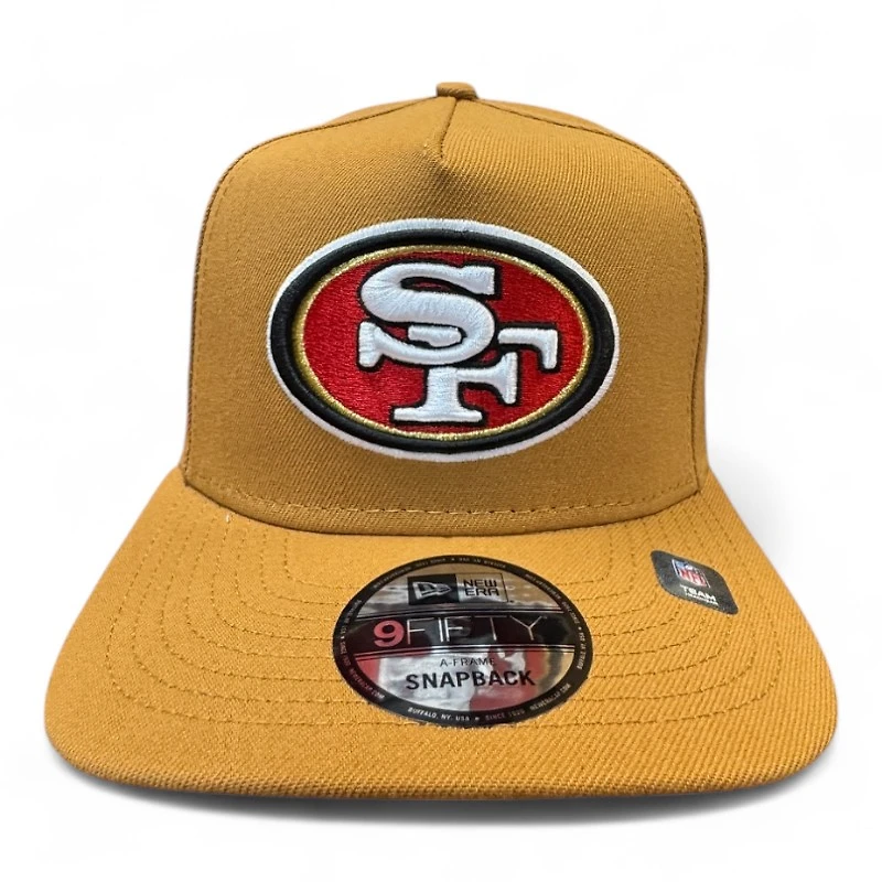 San Francisco 49ers Light Bronze New Era 9FIFTY A-Frame Snapback Hat