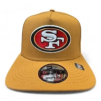 San Francisco 49ers Light Bronze New Era 9FIFTY A-Frame Snapback Hat