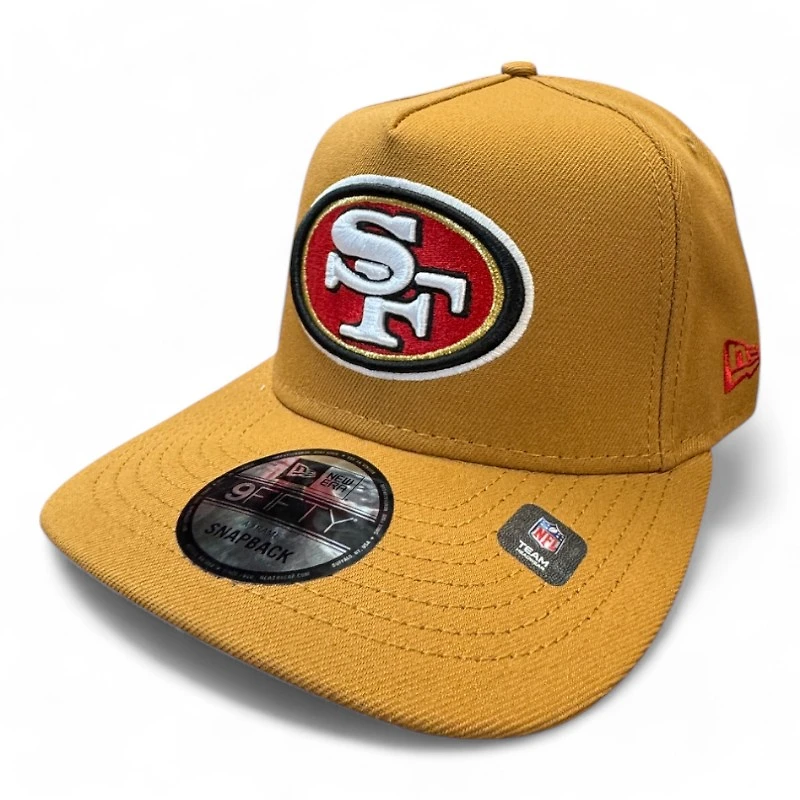 San Francisco 49ers Light Bronze New Era 9FIFTY A-Frame Snapback Hat