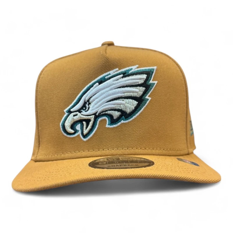 Philadelphia Eagles Light Bronze New Era 9FIFTY A-Frame Snapback Hat