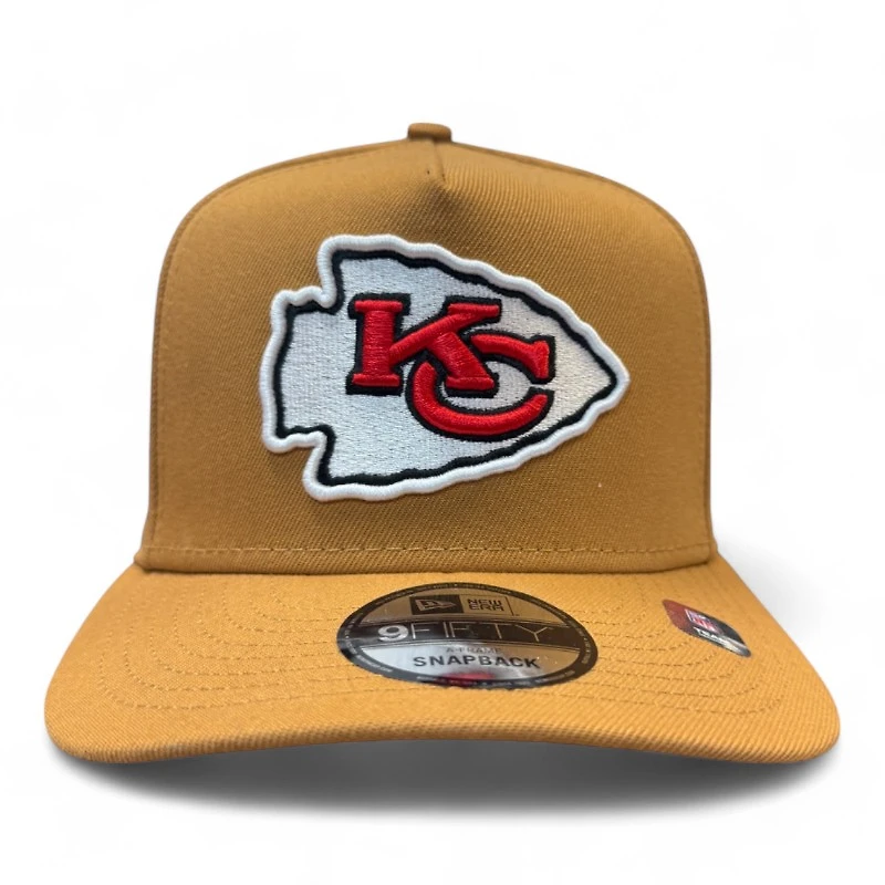 Kansas City Chiefs Light Bronze New Era 9FIFTY A-Frame Snapback Hat