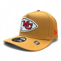 Kansas City Chiefs Light Bronze New Era 9FIFTY A-Frame Snapback Hat