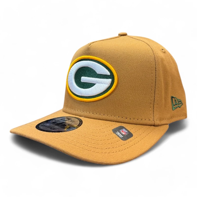 Green Bay Packers Light Bronze New Era 9FIFTY A-Frame Snapback Hat