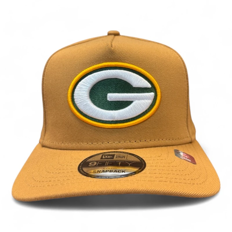 Green Bay Packers Light Bronze New Era 9FIFTY A-Frame Snapback Hat