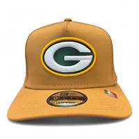 Green Bay Packers Light Bronze New Era 9FIFTY A-Frame Snapback Hat