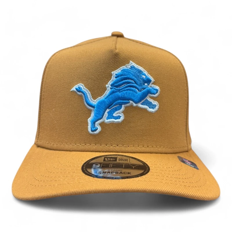Detroit Lions Light Bronze New Era 9FIFTY A-Frame Snapback Hat