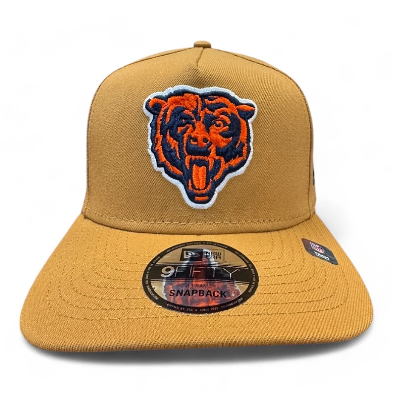 Chicago Bears Light Bronze New Era 9FIFTY A-Frame Snapback Hat