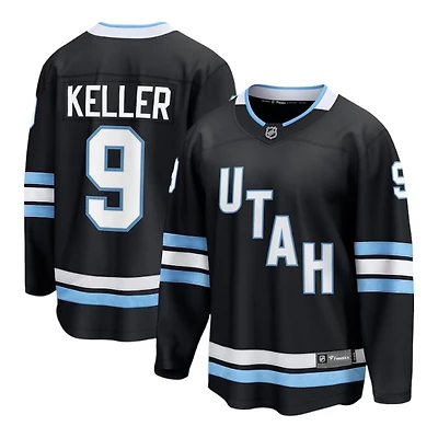 Utah Hockey Club Clayton Keller Black NHL Breakaway Player Jersey