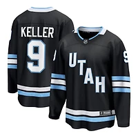 Utah Hockey Club Clayton Keller Black NHL Breakaway Player Jersey