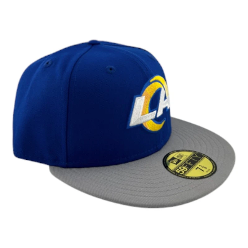 Los Angeles Rams Royal Blue and Light Gray UV New Era 59FIFTY Fitted Hat