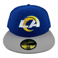 Los Angeles Rams Royal Blue and Light Gray UV New Era 59FIFTY Fitted Hat