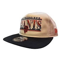 San Francisco Giants Chrome and Black Golfer Hat New Era Snapback Hat