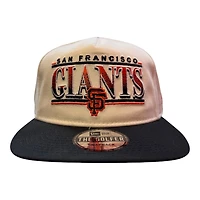 San Francisco Giants Chrome and Black Golfer Hat New Era Snapback Hat
