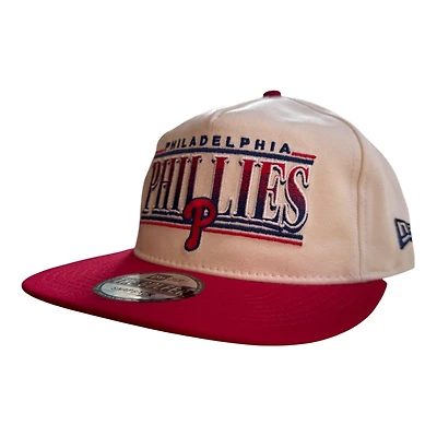 Philadelphia Phillies Chrome and Red Golfer Hat New Era Snapback Hat