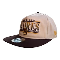 San Diego Padres Chrome and Brown Golfer Hat New Era Snapback Hat