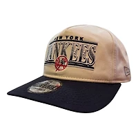New York Yankees Chrome and Navy Golfer Hat New Era Snapback Hat