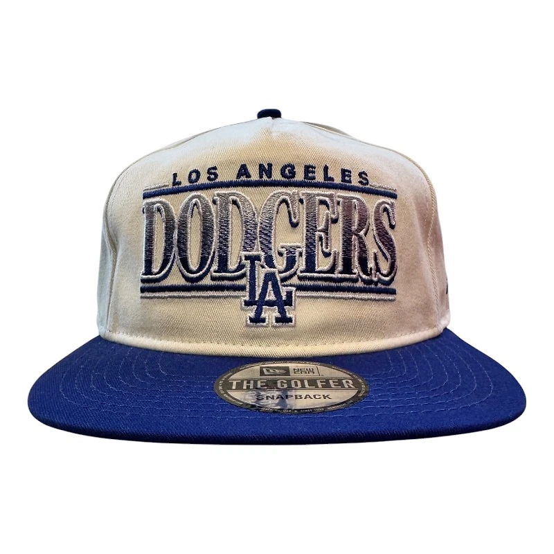 Los Angeles Dodgers Chrome and Royal Blue Golfer Hat New Era Snapback Hat