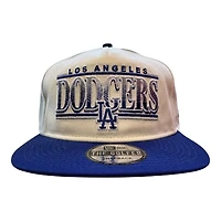 Los Angeles Dodgers Chrome and Royal Blue Golfer Hat New Era Snapback Hat
