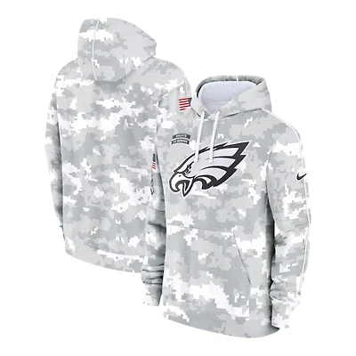 Youth Philadelphia Eagles 2024 Salute to Service Arctic Camo Nike Pullover Hoodie