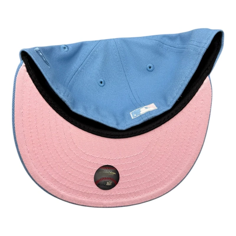 Los Angeles Dodgers Light Blue "Pinky Collection" First LA WS Patch Pink UV New Era 59FIFTY Fitted Hat