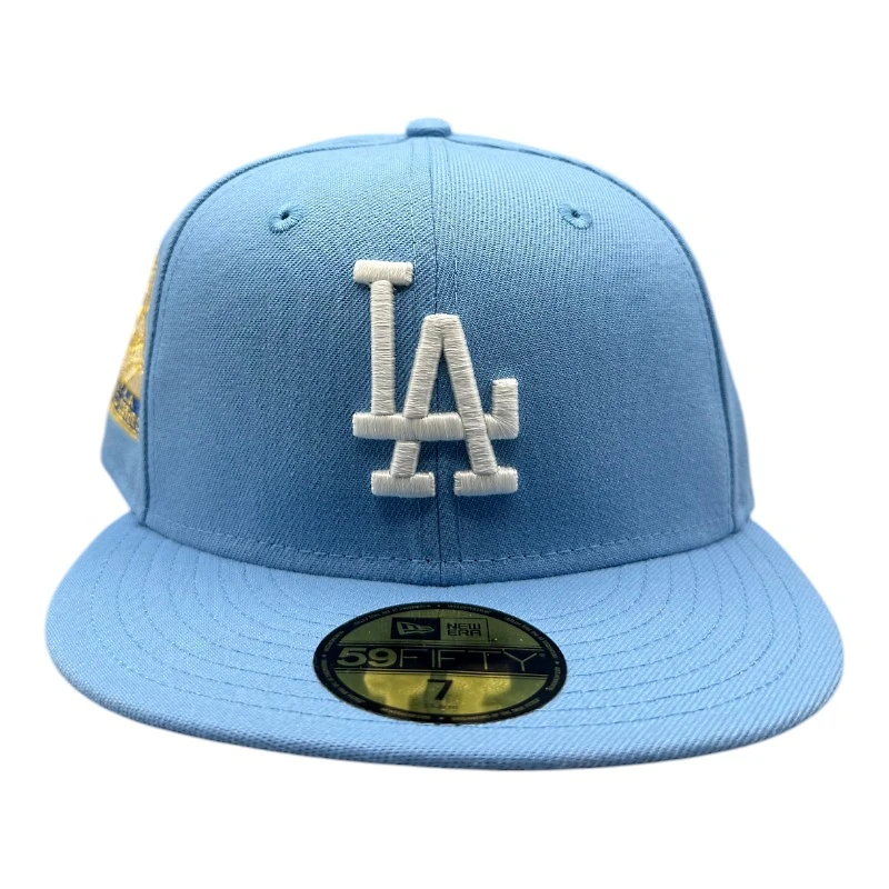 Los Angeles Dodgers Light Blue "Pinky Collection" First LA WS Patch Pink UV New Era 59FIFTY Fitted Hat