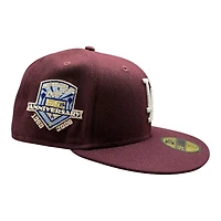 Los Angeles Dodgers Maroon "Pinky Collection" 50th Anniversary Patch Pink UV New Era 59FIFTY Fitted Hat
