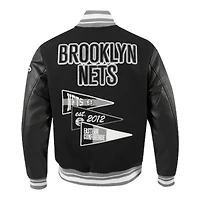 Brooklyn Nets Team Pennants Pro Standard Rib Wool Varsity Jacket