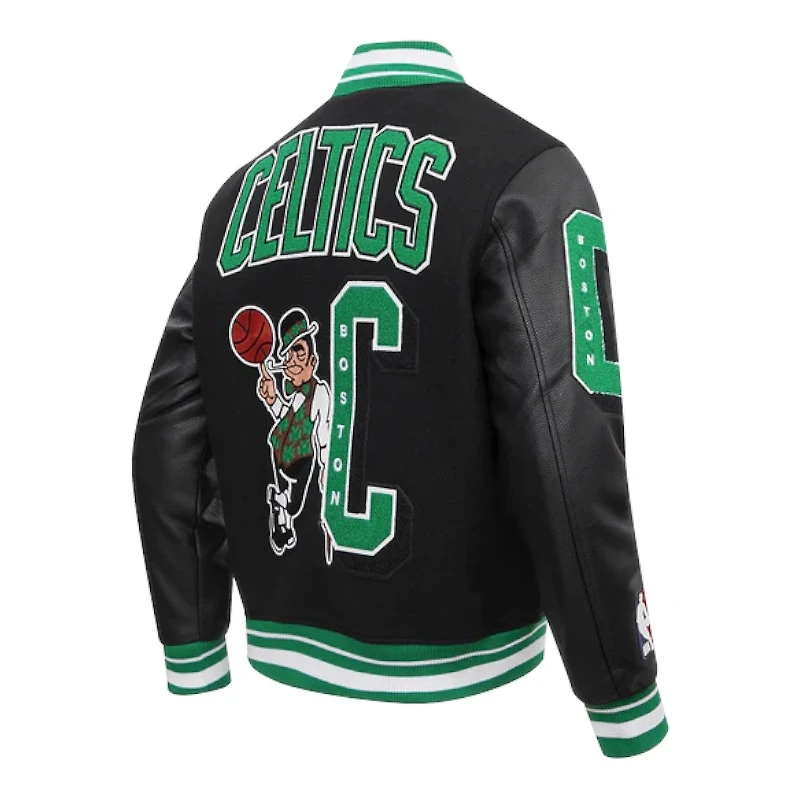 Boston Celtics Mashup Pro Standard Rib Wool Varsity Jacket