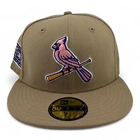 St. Louis Cardinals Khaki 2006 WS Patch Pink UV New Era 59FIFTY Fitted Hat