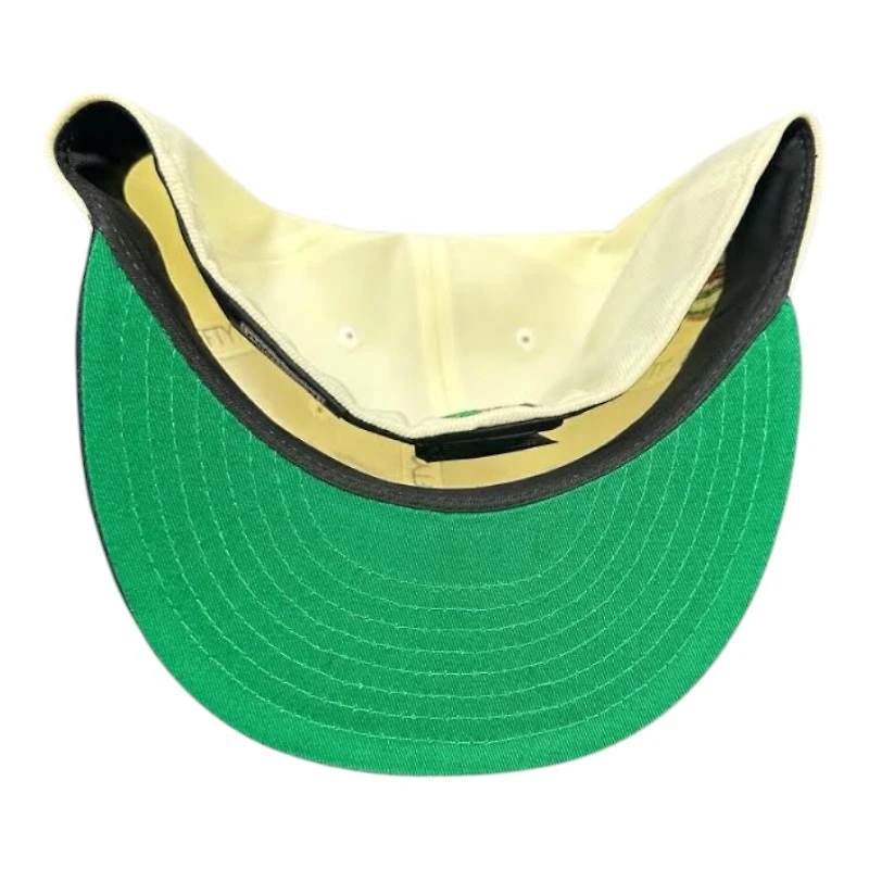 Los Angeles Angels Chorme and Navy 50th Anniversary Patch Green UV New Era 59FIFTY Fitted Hat