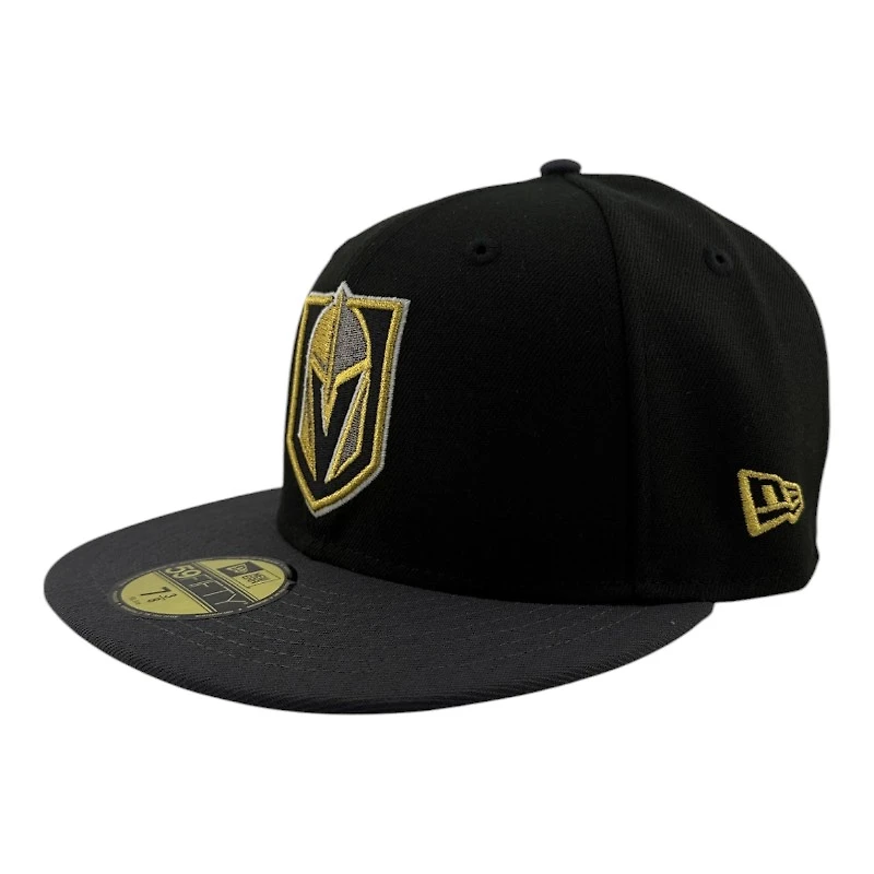 Vegas Golden Knights Black and Graphite Est. 2017 Patch Icy Blue UV NHL New Era 59FIFTY Fitted Hat