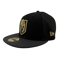 Vegas Golden Knights Black and Graphite Est. 2017 Patch Icy Blue UV NHL New Era 59FIFTY Fitted Hat