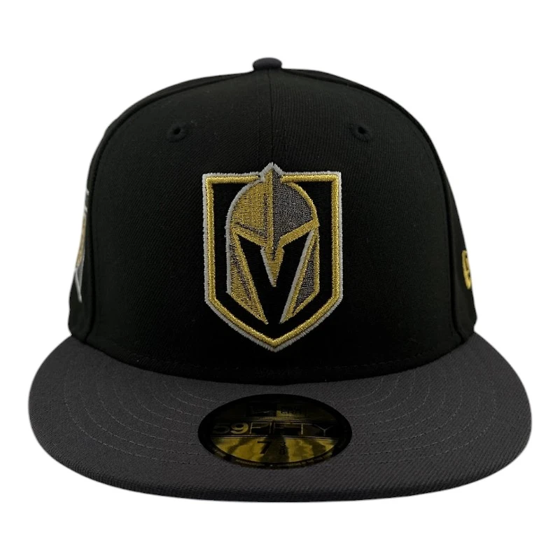 Vegas Golden Knights Black and Graphite Est. 2017 Patch Icy Blue UV NHL New Era 59FIFTY Fitted Hat