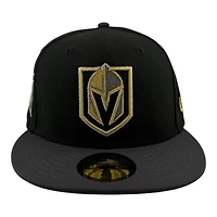 Vegas Golden Knights Black and Graphite Est. 2017 Patch Icy Blue UV NHL New Era 59FIFTY Fitted Hat