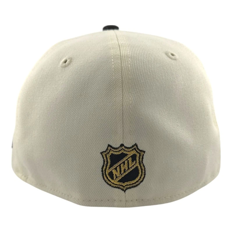 Boston Bruins Chrome and Black 90th Anni Patch Icy Blue UV NHL New Era 59FIFTY Fitted Hat