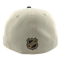 Boston Bruins Chrome and Black 90th Anni Patch Icy Blue UV NHL New Era 59FIFTY Fitted Hat